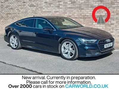 Used Audi A7 Sportback S-Line 231 HP (169 kW) 2019 Blue Hatchback