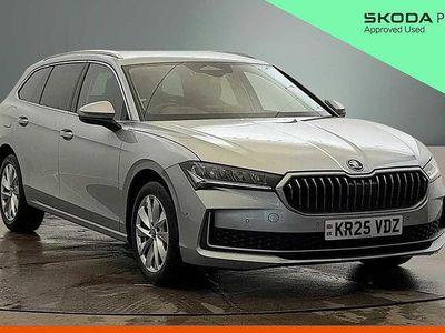 Used Skoda Superb SE Technology 110 HP (80 kW) 2025 Pebble silver metallic Estate