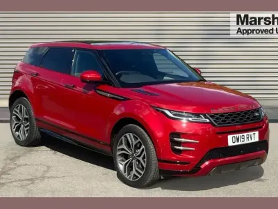 Used Land Rover Range Rover evoque HSE Dynamic 180 HP (132 kW) 2019 Firenze red metallic SUV