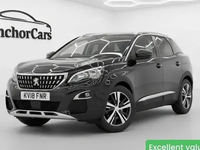 Begagnad Peugeot 3008 Allure 131 HK (96 kW) 2018 Svart SUV