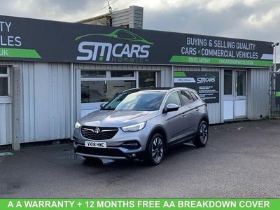 Used Vauxhall Grandland X Sport 130 HP (95 kW) 2018 Grey SUV