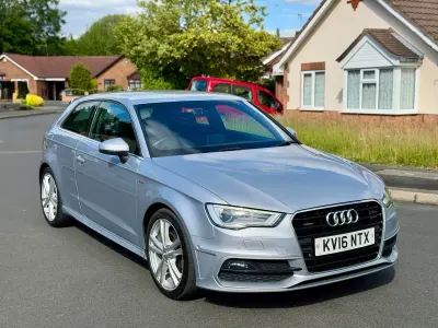Used Audi A3 S-Line 181 HP (133 kW) 2016 Silver Hatchback