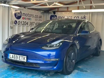 Used Tesla Model 3 Long Range AWD 254 kW (346 HP) 2020 Blue Sedan