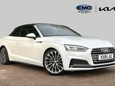 White Used 2018 Audi A5 Cabriolet S-Line Cabriolet | £17,499 (Fair price)