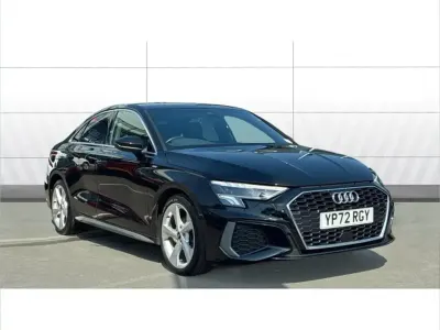 Used Audi A3 S-Line 147 HP (108 kW) 2022 Black Sedan