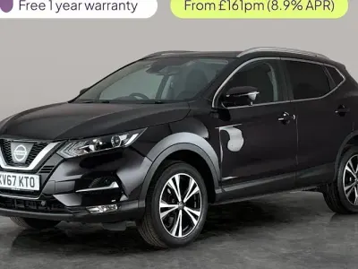 Used Nissan Qashqai N-Connecta 131 HP (96 kW) 2017 Black SUV