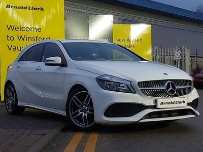 Used Mercedes A160 AMG line 102 HP (75 kW) 2018 White Hatchback