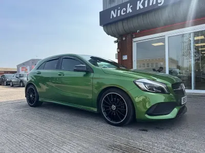 Used Mercedes A200 AMG Line Premium 136 HP (100 kW) 2017 Green Hatchback