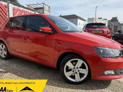 Used Skoda Fabia SE L 110 HP (80 kW) 2016 Red Hatchback