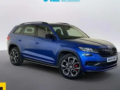 Used Skoda Kodiaq vRS 239 HP (175 kW) 2019 Blue SUV