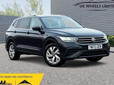 Black Used 2022 VW Tiguan Allspace Life SUV | £19,990 (Good price)