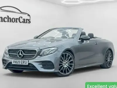 Used Mercedes E220 AMG line 194 HP (142 kW) 2019 Grey Cabriolet