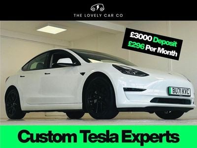 Used Tesla Model 3 Standard Range Plus 366 kW (498 HP) 2021 White Sedan