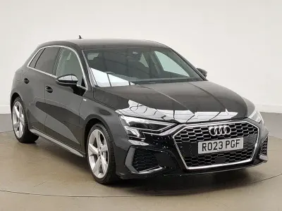Used Audi A3 S-Line 110 HP (80 kW) 2023 Black Sedan