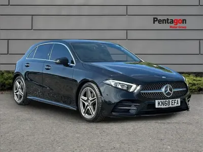 Used Mercedes A200 AMG Line Premium 161 HP (118 kW) 2018 Black Hatchback
