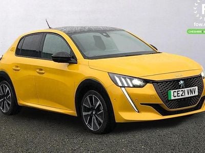 Used Peugeot e-208 Premium 100 kW (136 HP) 2021 Yellow Hatchback