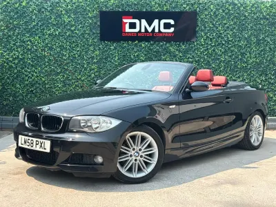 Used BMW 120 Cabriolet M Sport 2008 Black Cabriolet