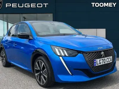 Used Peugeot 208 GT-line 102 HP (75 kW) 2020 Blue Hatchback