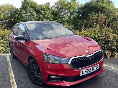 Used Skoda Fabia Design Edition 85 HP (62 kW) 2025 Velvet red metallic black magic pearl effect Hatchback