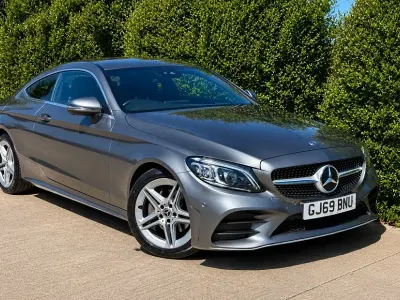 Used Mercedes C220 AMG Line Premium 194 HP (142 kW) 2019 Grey Coupe