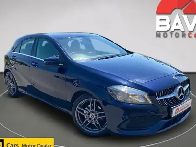 Used Mercedes A200 AMG line 2018 Blue Hatchback