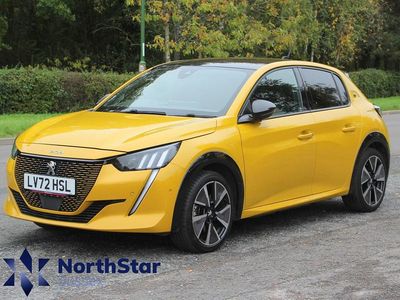 Used Peugeot e-208 Premium 100 kW (136 HP) 2022 Yellow Hatchback