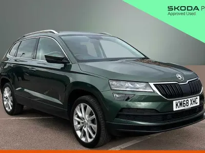 Used Skoda Karoq 110 HP (80 kW) 2018 Emerald green metallic SUV