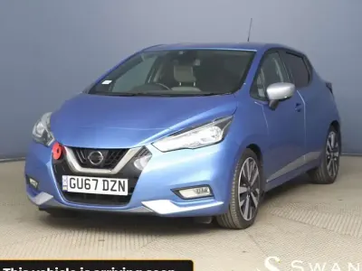 Used Nissan Micra N-Connecta 90 HP (66 kW) 2017 Blue Hatchback