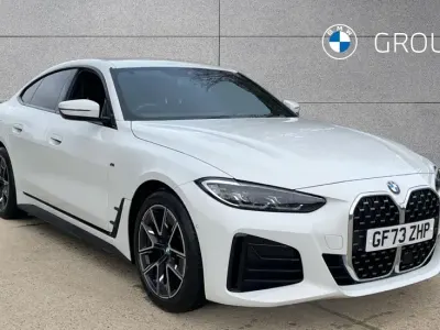Begagnad BMW 420 Gran Coupé M Sport 181 HK (133 kW) 2023 Vit Sportkupé