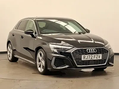 Used Audi A3 S-Line 150 HP (110 kW) 2022 Black Sedan