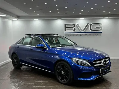 Used Mercedes C200 Premium 184 HP (135 kW) 2017 Blue Sedan