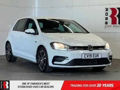 Used VW Golf VII R-line 150 HP (110 kW) 2019 White Hatchback