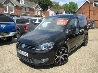 Used VW Caddy Black Edition 102 HP (75 kW) 2015 Black MPV