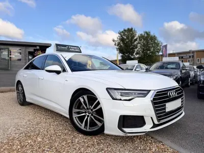 Used Audi A6 S-Line 204 HP (150 kW) 2018 White Sedan