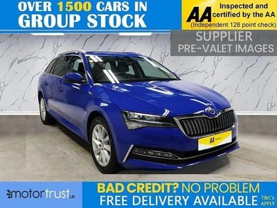 Used Skoda Superb SE Technology 218 HP (160 kW) 2022 Blue Estate