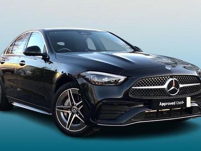 Black Used 2024 Mercedes C300e AMG Line Premium Plus Sedan | £36,495 (Fair price)