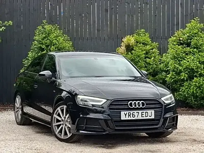 Used Audi A3 Black Edition 150 HP (110 kW) 2017 Black Sedan