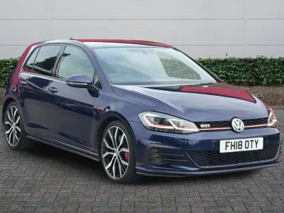 Used VW Golf VII GTI 2018 Blue Hatchback
