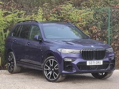 Blue Used 2021 BMW X7 M Sport SUV | £52,998 (Fair price)