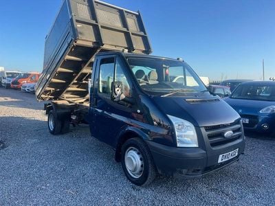 Used Ford Transit 100 HP (73 kW) 2010 Blue Cabriolet