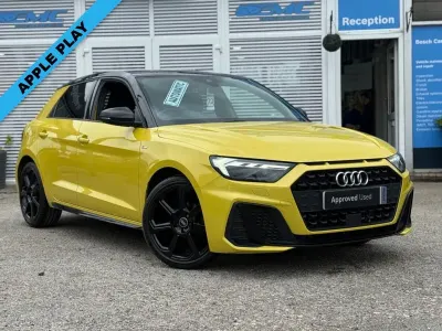 Used Audi A1 Sportback Black Edition 95 HP (69 kW) 2021 Yellow Hatchback