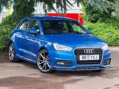 Used Audi A1 S-Line 150 HP (110 kW) 2017 Blue Hatchback