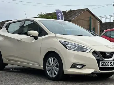 Used Nissan Micra Acenta 90 HP (66 kW) 2018 White Hatchback