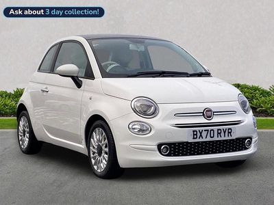 Used Fiat 500 Lounge 70 HP (51 kW) 2020 White Hatchback