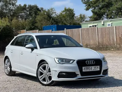 Used Audi A3 Sportback S-Line 2015 White Hatchback