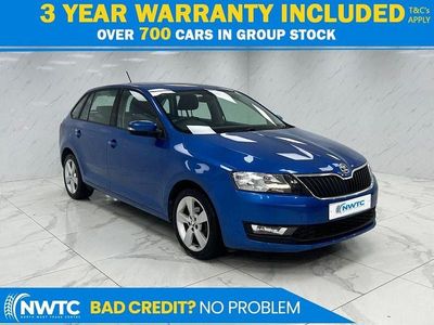 Used Skoda Rapid SE 95 HP (69 kW) 2017 Blue Hatchback