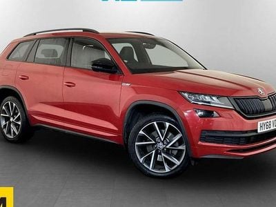 Used Skoda Kodiaq SportLine 190 HP (139 kW) 2019 Red SUV