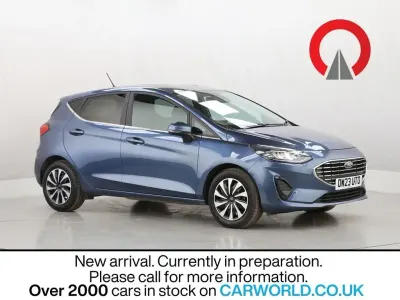 Used Ford Fiesta Titanium 100 HP (73 kW) 2023 Blue Hatchback
