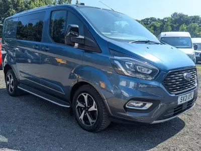 Used Ford Transit Custom Active 170 HP (125 kW) 2021 Blue Van