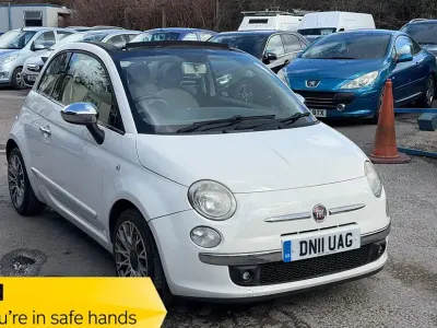 Used Fiat 500C Lounge 85 HP (62 kW) 2011 White Cabriolet